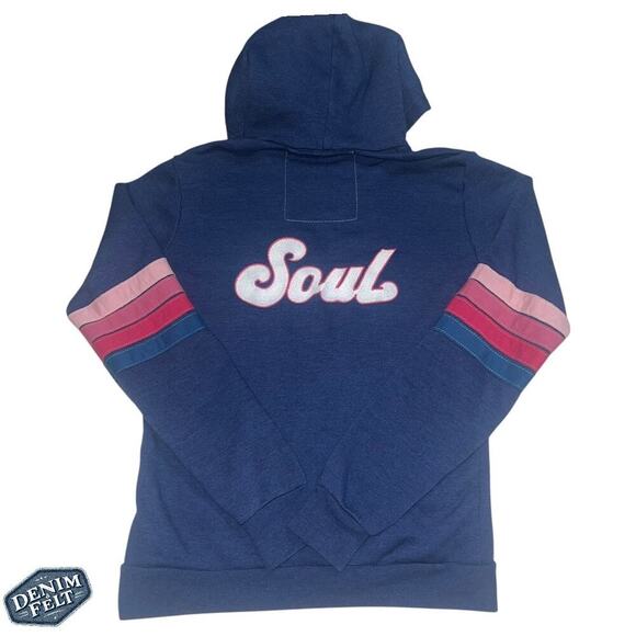 Aviator Nation x SoulCycle Navy Blue/Pink Full Zip Hoodie/Sweatshirt | PRELOVED! - Picture 6 of 16